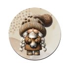 Cappucino kávés manó lány mintás bögre alátét