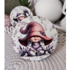 Kalapos levendulás manólány mintás bögre alátét