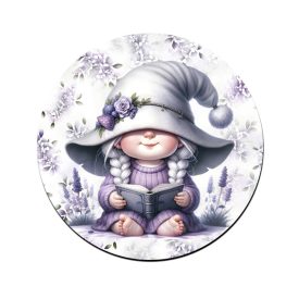 Könyvmoly levendulás manólány mintás bögre alátét