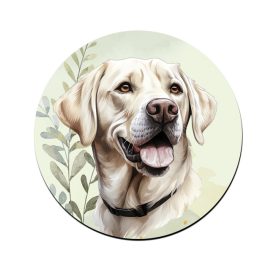 Fehér labrador portré mintás bögre alátét