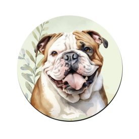 Angol bulldog portré mintás bögre alátét