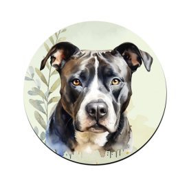   Szürke Amerikai Pitbull terrier portré mintás bögre alátét