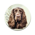 Barna angol cocker spániel portré mintás bögre alátét
