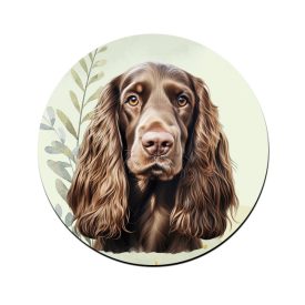 Barna angol cocker spániel portré mintás bögre alátét