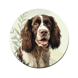   Barna angol springer spániel portré mintás bögre alátét