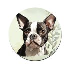 Boston terrier portré mintás bögre alátét