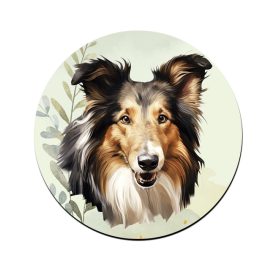 Skót juhászkutya portré mintás bögre alátét