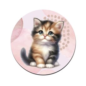 Cuki tarka cicus mintás bögre alátét