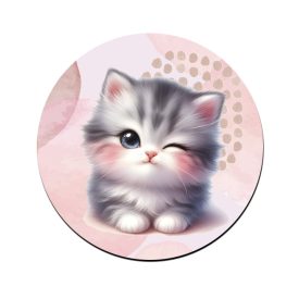 Kacsintós tündéri cica mintás bögre alátét