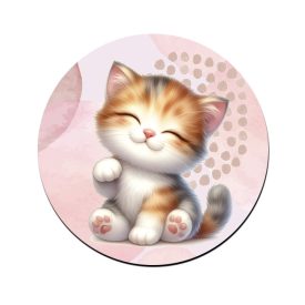 Kawaii cuki cica mintás bögre alátét