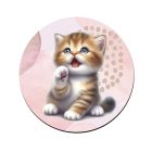 Pacsis vörös cicus mintás bögre alátét