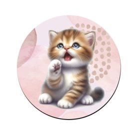 Pacsis vörös cicus mintás bögre alátét