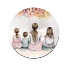 Anya és a három gyerek mintás bögre alátét