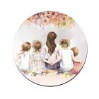 Anya és a négy gyerek mintás bögre alátét