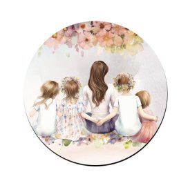 Anya és a négy gyerek mintás bögre alátét