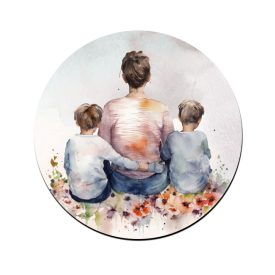 Anya és a két fiú mintás bögre alátét