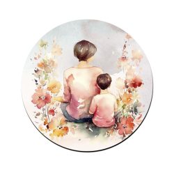 Anya és drága kicsi fia mintás bögre alátét