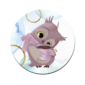 Cuki kávés bagoly mintás bögre alátét