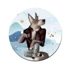 Rock'n' kávés farkas mintás bögre alátét