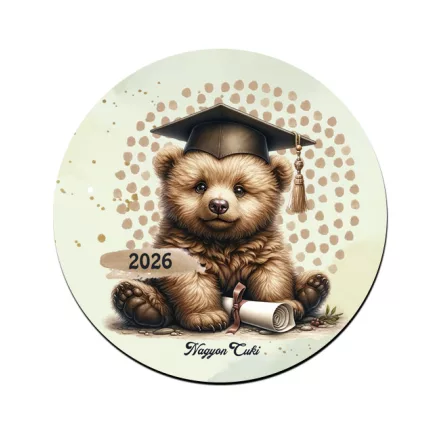 Maci - 2026 évi Ballagásra mintás poháralátét