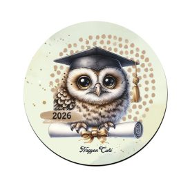 Bagoly - 2026 évi Ballagásra mintás poháralátét