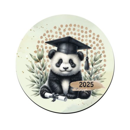 Panda - 2025 évi Ballagásra mintás bögre alátét