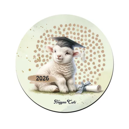 Bárány - 2026 évi Ballagásra mintás poháralátét