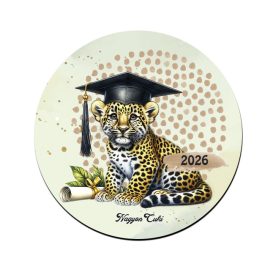 Leopárd - 2026 évi Ballagásra mintás poháralátét