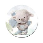 Jó reggelt kávés bárány mintás bögre alátét