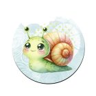 Cuki zöld kis csiga mintás bögre alátét