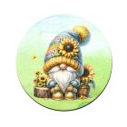 Ülő napraforgós manó mintás bögre alátét