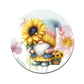   Cuki napraforgós manó egy szál virággal mintás bögre alátét