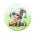 Selfie napraforgós manó lány mintás bögre alátét