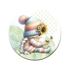 Katicás napraforgós manó lány mintás bögre alátét