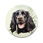 Fekete angol cocker spániel portré mintás bögre alátét