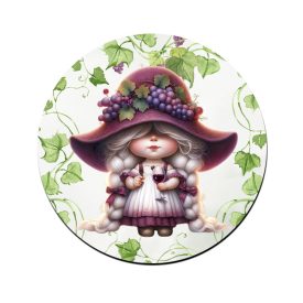 Szépséges borász manó lány mintás bögre alátét