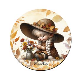 Legcukibb őszi manó lány mintás bögre alátét