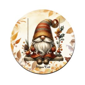 Hintázó őszi manó mintás bögre alátét