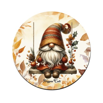 Hintázó őszi manó mintás bögre alátét