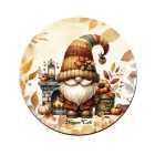 Kandallós őszi manó mintás bögre alátét