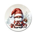 Karácsonyi manó sok-sok ajándékkal mintás bögre alátét