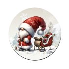 Karácsonyi manó és a szánkó mintás bögre alátét