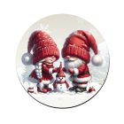 Építsünk hóembert, karácsonyi manók mintás bögre alátét