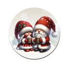 Forró csokis karácsonyi manók mintás bögre alátét