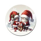 Ajándékozó karácsonyi manók mintás bögre alátét