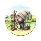 Gazda manó paradicsommal bögre alátét