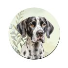 Fekete-fehér angol pointer portré mintás bögre alátét