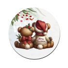 Karácsonyi Teddy maci - együtt (masni) bögre alátét