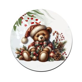 Karácsonyi Teddy maci (toboz) bögre alátét