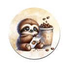 Festő kávés lajhár bögre alátét